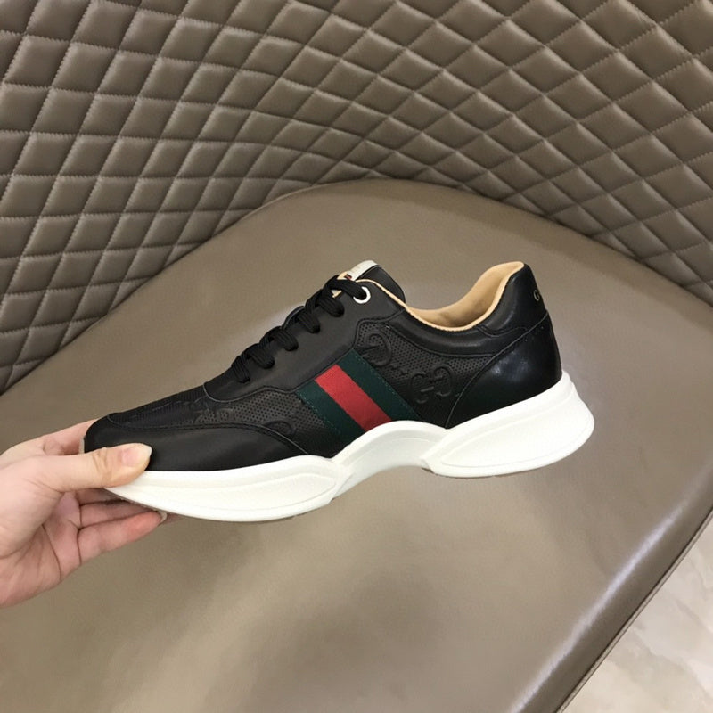 Gucci sneakers detailed view showing premium designer craftsmanship