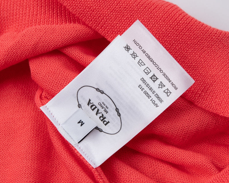 Side profile of Polo cotton polo shirt with monogram-inspired silhouette