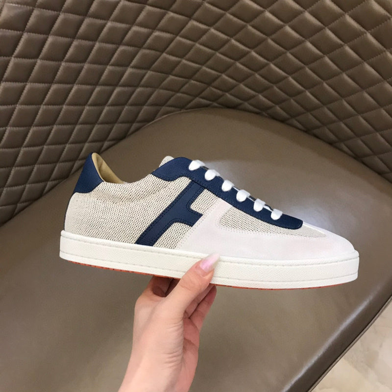 Hermès Beige High-Top Sneakers - Front View