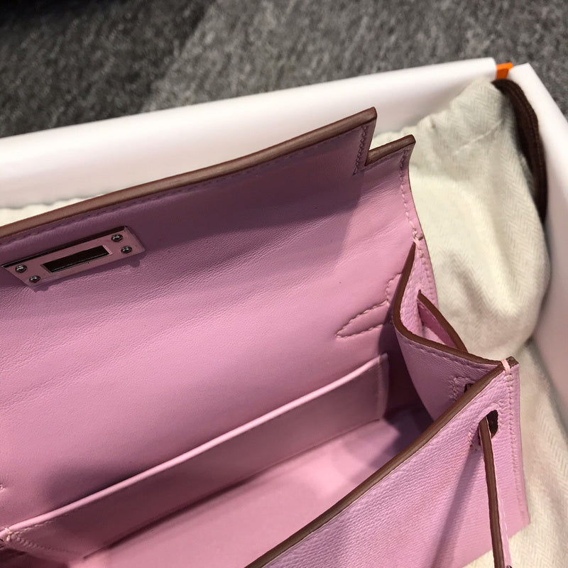 Close-up detail of understated bag design