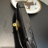 Close-up detail of statement bag design