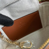 Side profile of refined elevated women's handbag – women's designer-style accessory
