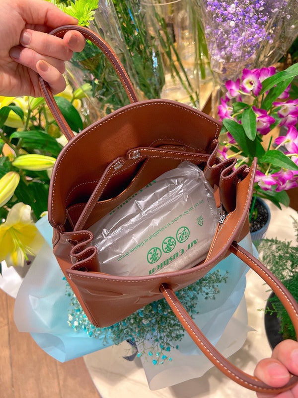 Minimalist bag shown from front angle