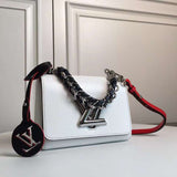 Close-up detail of structured polished women's handbag – women's everyday handbag