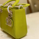 Side profile of everyday-luxe structured women's handbag – women's everyday handbag
