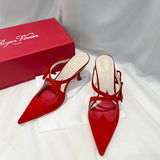 Close-up detail view of Roger Vivier luxury piece style No.046