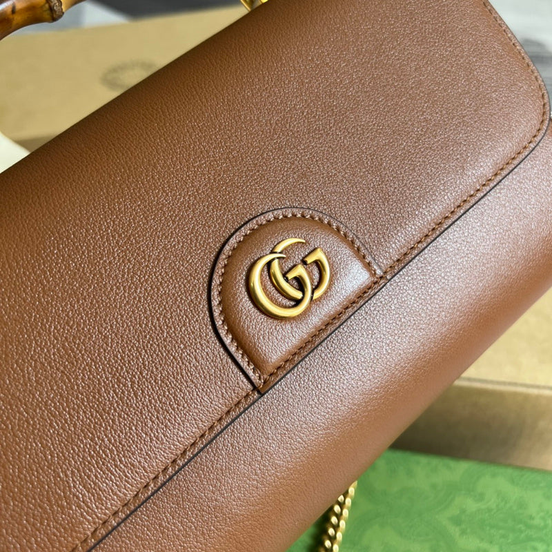 Front view of everyday-luxe structured women's handbag – women's luxury accessory