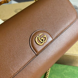 Front view of everyday-luxe structured women's handbag – women's luxury accessory