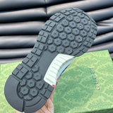 Gucci two-tone luxury sneakers view 4 breathable knit upper