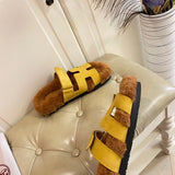 Hermes sandals Style 094 - logo and branding close-up