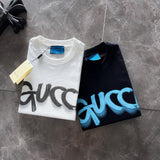 Side profile of Gucci luxury clothing with monogram-inspired silhouette