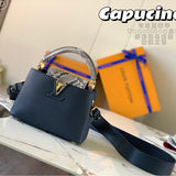 Side profile of elevated classic women's handbag – women's premium purse