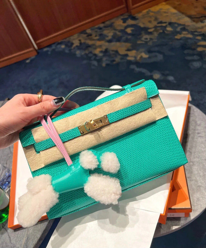 Side view of smart structured handbag