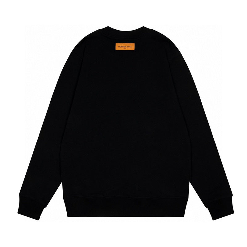 Side profile of Louis Vuitton luxury clothing with logo-detail design