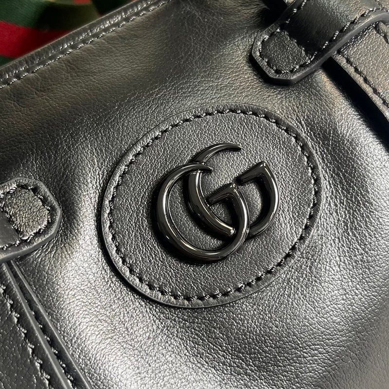 Back view of sleek signature women's handbag – women's everyday handbag