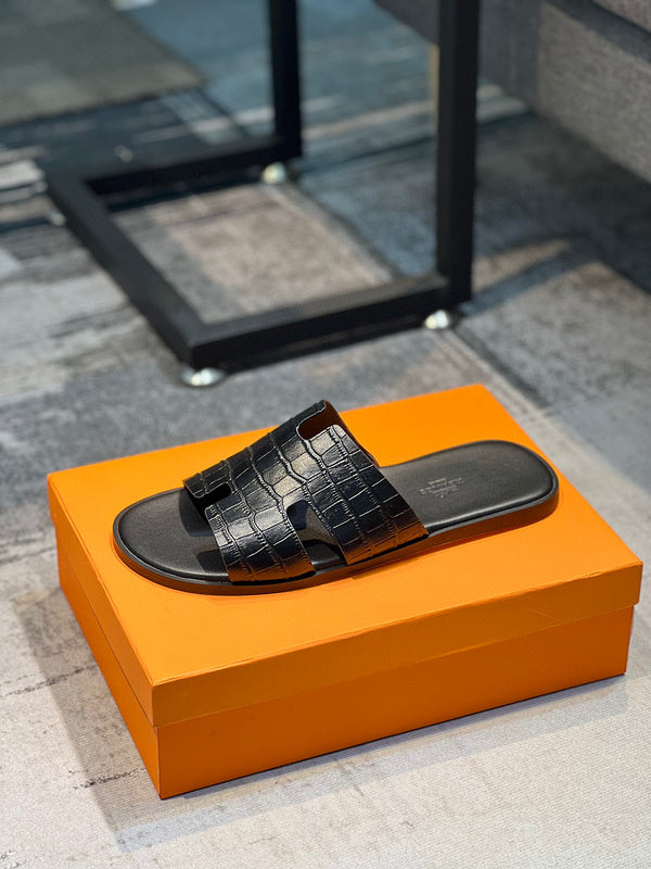Hermès Chocolate Brown Combat Boots - Angled View