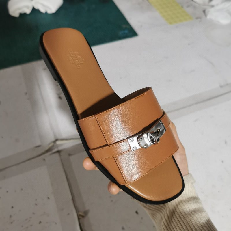 Hermes sandals Style 159 - angled studio shot