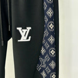 Side profile of Louis Vuitton luxury clothing with runway-inspired design
