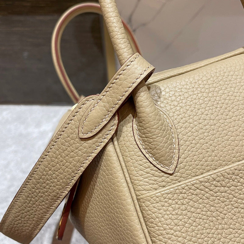Sleek bag shown from front angle