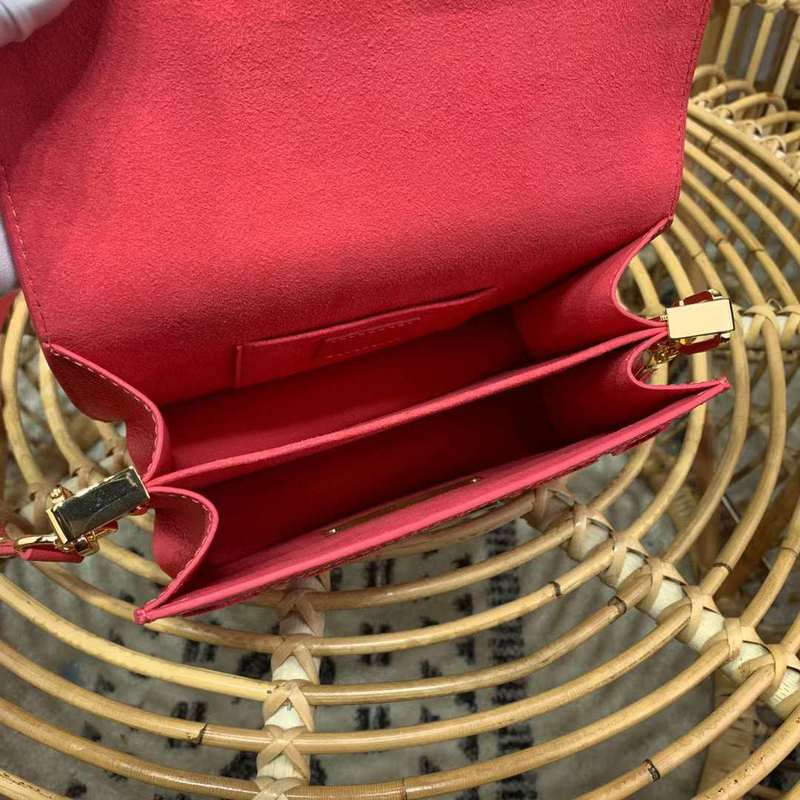 Side profile of refined signature women's handbag – women's luxury handbag