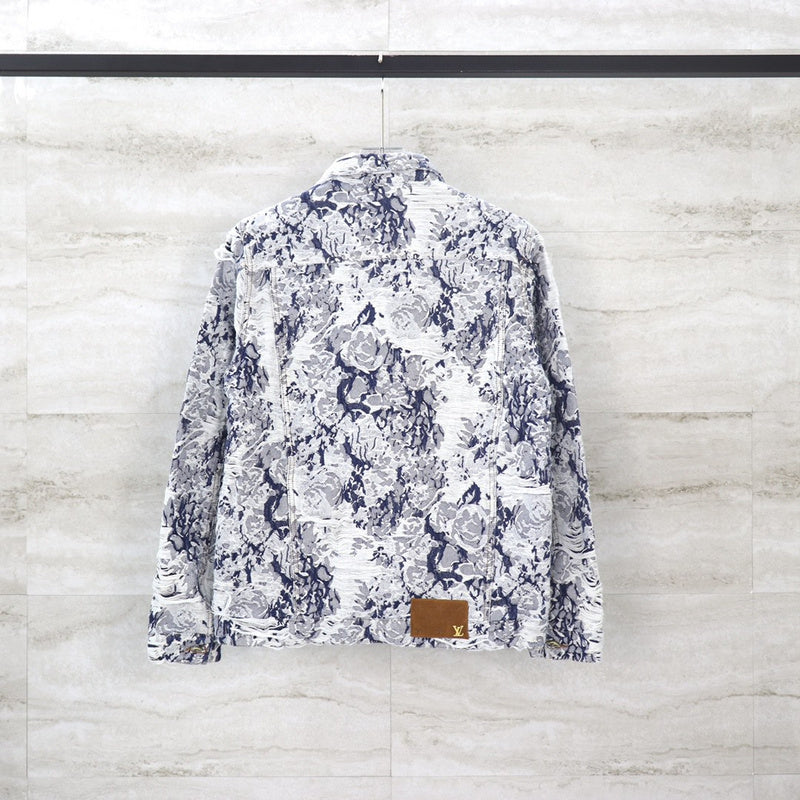 Back view of Louis Vuitton luxury clothing with relaxed-fit cut