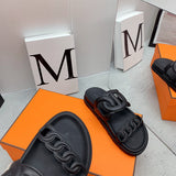 Hermes shoes Style 335 - close-up of timeless elegant design (alternate angle)