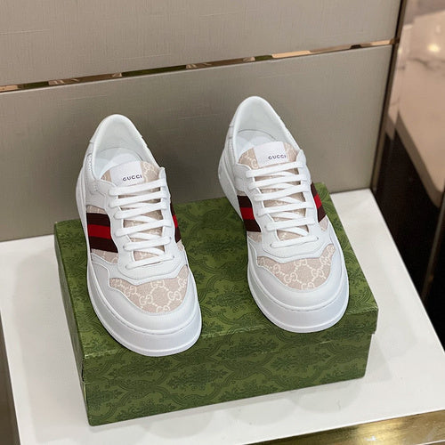 Gucci classic monochrome luxury sneakers view 11 heritage-inspired look