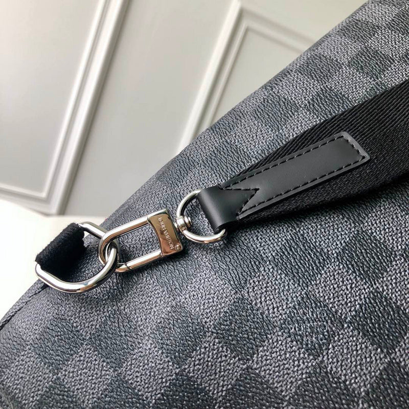 Side profile of classic signature women's handbag – women's designer-style accessory