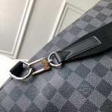 Side profile of classic signature women's handbag – women's designer-style accessory