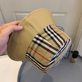 Side view of Burberry unisex cap