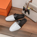 Hermes shoes Style 308 - styled lifestyle view (alternate angle)