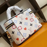 Side profile of classic structured women's handbag – women's everyday handbag