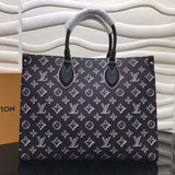 Interior view of modern statement women's handbag – women's luxury accessory