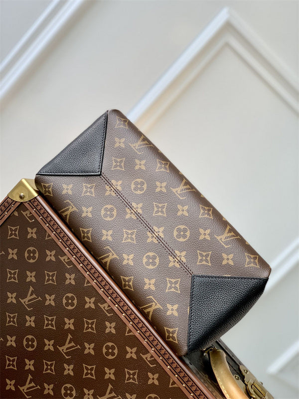  clean-lined top-handle bag detail view showing craftsmanship 26