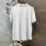 Side profile of Moncler luxury clothing with signature branding