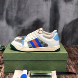Gucci sneakers detailed view showing premium designer craftsmanship