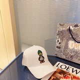 Close-up detail view of Louis Vuitton unisex cap
