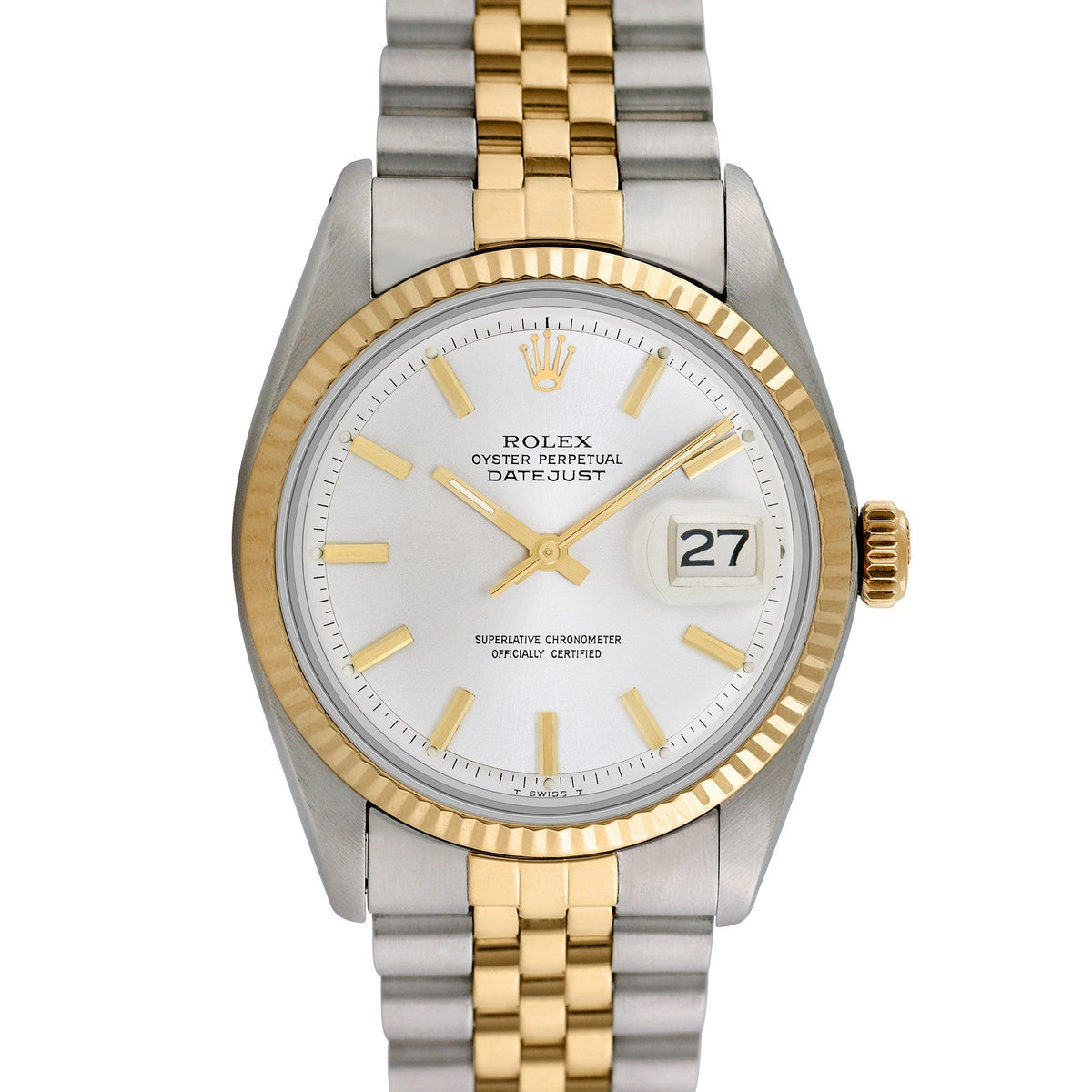 Side view of Rolex men's watch