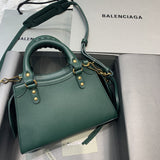 Bold Faux Leather Handbag - Signature Hardware Accents | Women's Premium Handbag #634 - close-up detail shot (image 3) of designer-inspired handbag