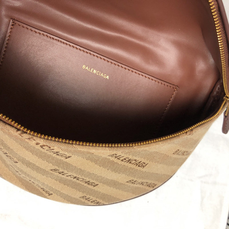 Side profile of sleek refined women's handbag – women's luxury handbag