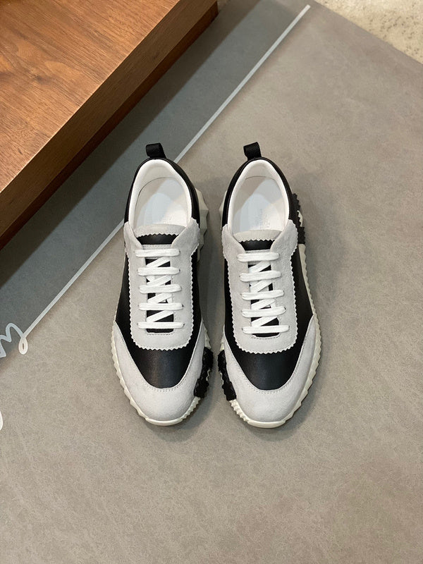 Hermès Grey Platform Sandals - Front View