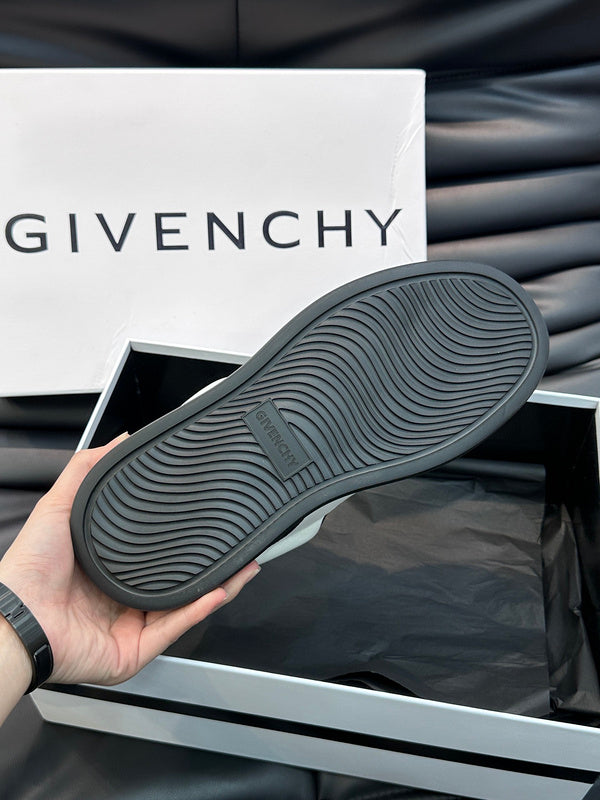 Givenchy Red High-Top Sneakers - Lifestyle Styling Shot