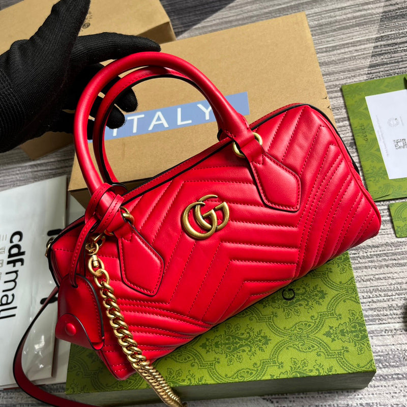 Front view of modern signature women's handbag – women's luxury accessory
