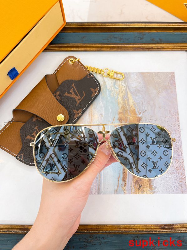 Lifestyle view of Louis Vuitton unisex sunglasses