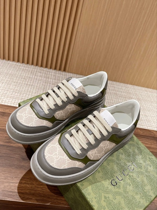 Gucci two-tone luxury sneakers view 7 minimalist modern build