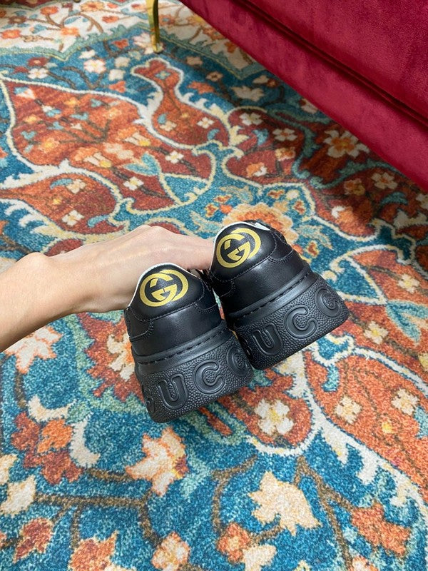 Gucci sneakers detailed view showing premium designer craftsmanship