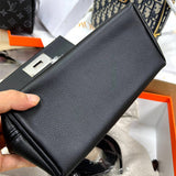 Side view of curated structured handbag