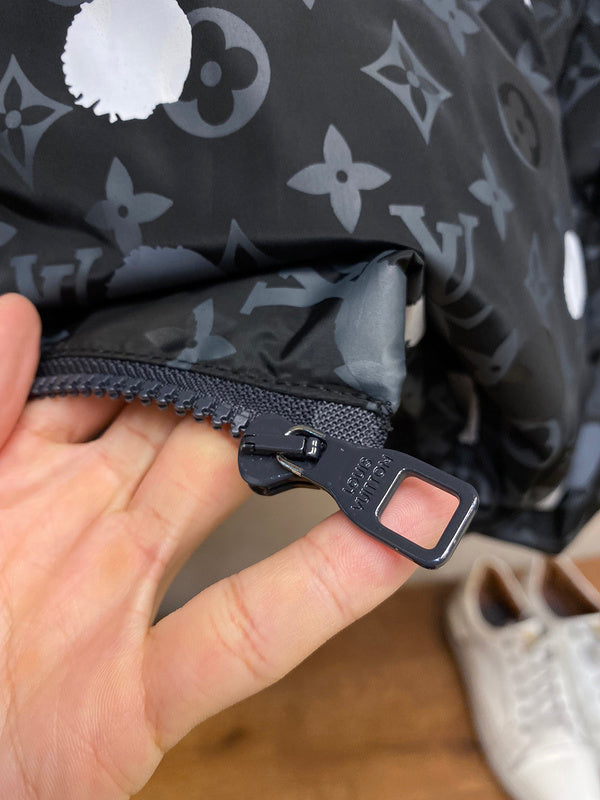 Full styled look of Louis Vuitton luxury clothing with contemporary cut