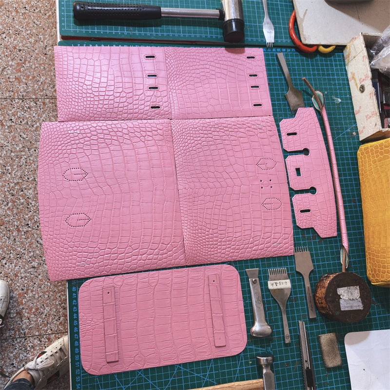  signature satchel detail view showing craftsmanship