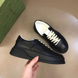Gucci crisp white luxury sneakers view 5 low-top design